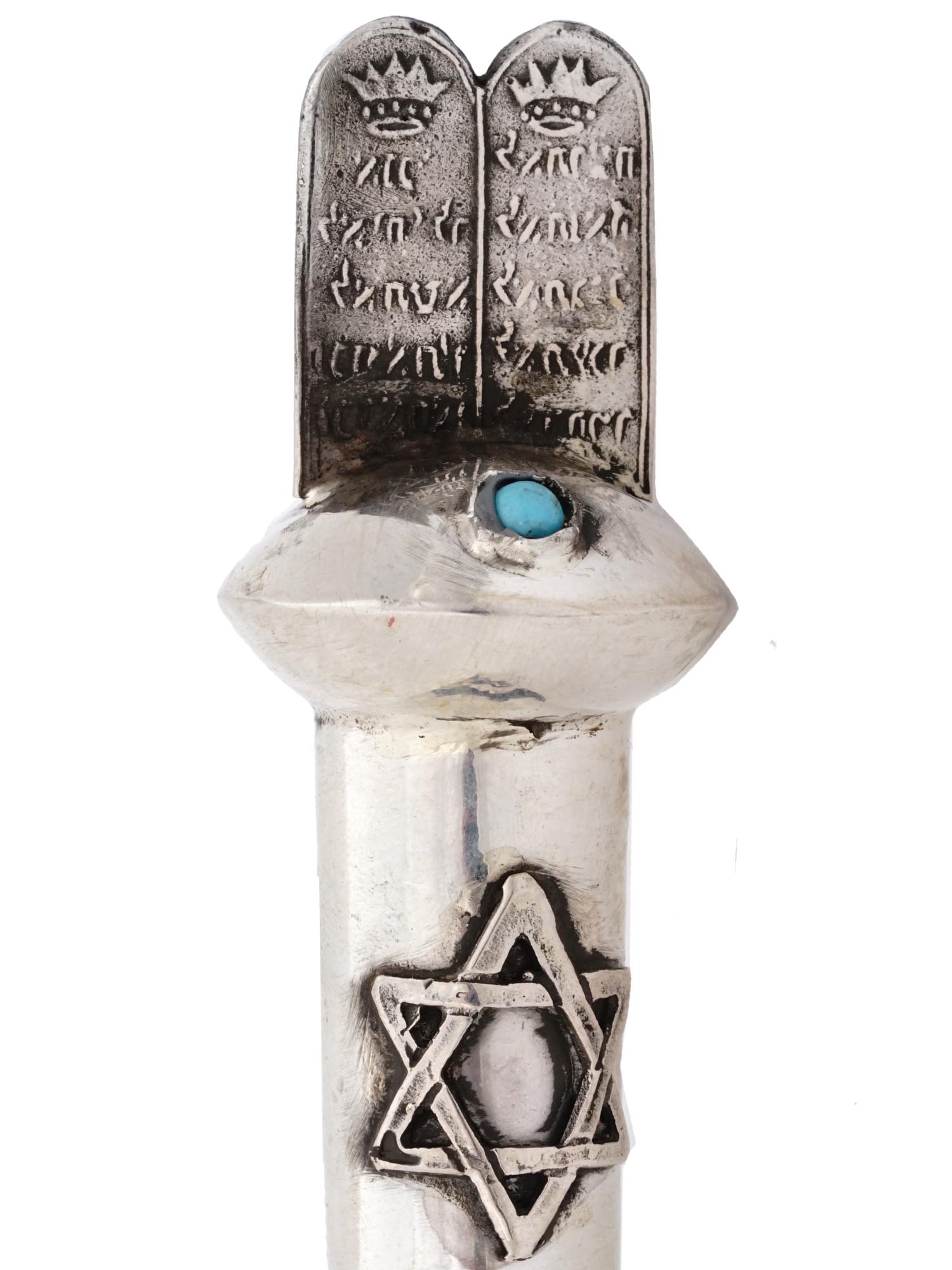 JUDAICA RUSSIAN STERLING SILVER TORAH POINTERS PIC-2